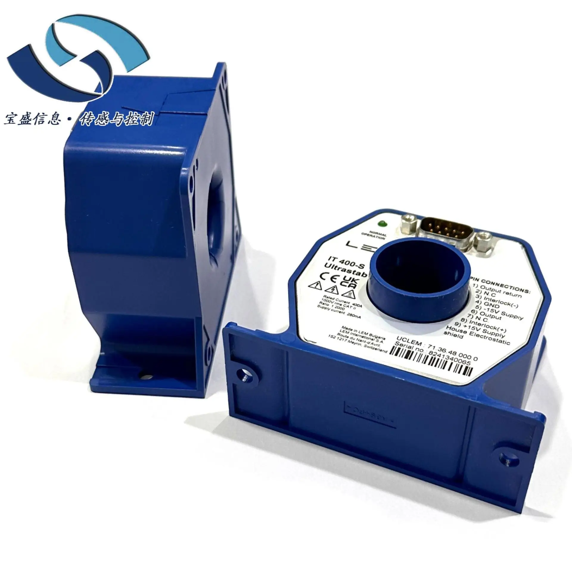 

2025 IT400-S ULTRASTAB Lyme/LEM current sensor, closed-loop fluxgate