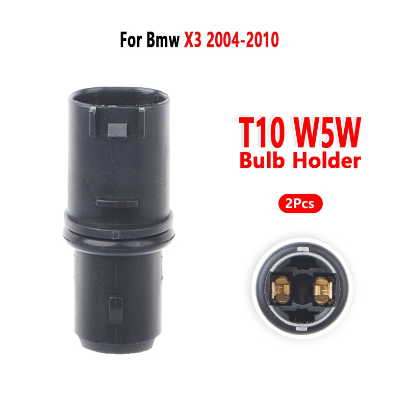 For BMW X3 2004 to 2010 Marker Lights Socket W5W Bulb Holder Car Lamp Base Accessories 2 Pcs