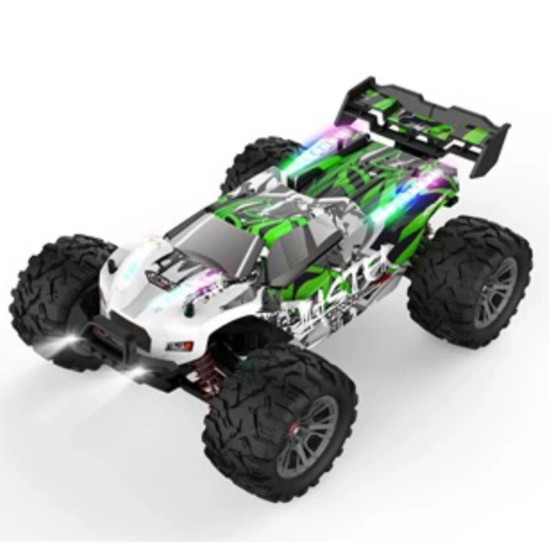 Kendaraan Off-Road Kecepatan Tinggi Penggerak Empat Roda Proporsi Penuh 1:16 dengan Lampu Lari Keren Balap Drift Pilihan Tiga Warna