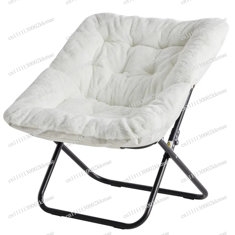 Adult Soft Imitation Fur Folding Recliner Comfort Chair Youth Flexible Reading Chair for Bedroom Living Room Dormitory