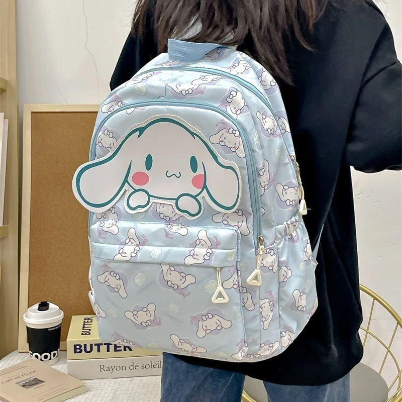 New Kuromi Cartoon Cute Junior High School Bag Trendy Fashion Backpack Student Large Capacity Backpack Hello Kitty Messenger Bag