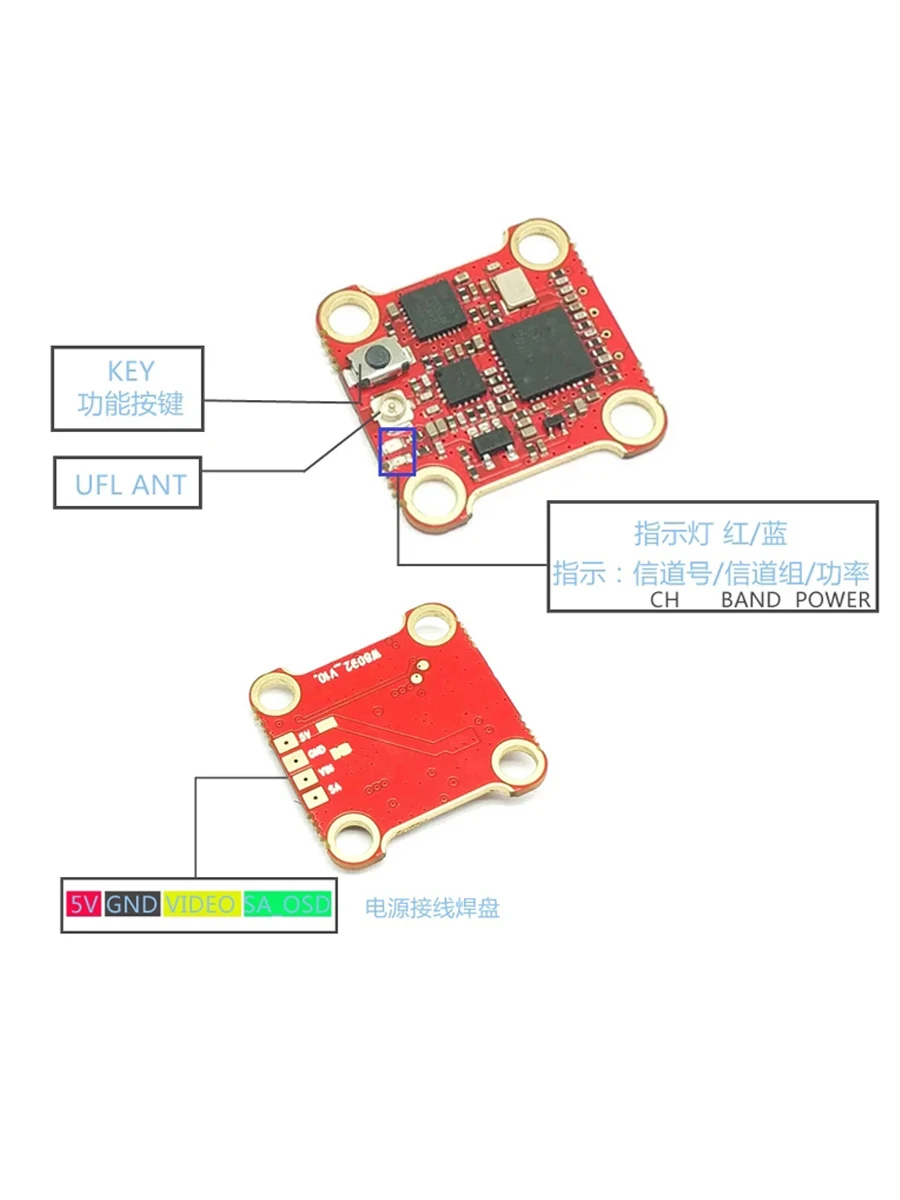 SLONWAKE FPV 400mW VTX เครื่องส่งสัญญาณมินิกล้อง 2.1 มม.เลนส์ 1200TVL fpv กล้องสนับสนุน TBS สําหรับเครื่องบิน RC