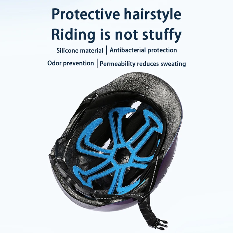(LA)New 1Pc Bicycle Helmet Liner Motorcycle Electric Battery Car Silicone Anti-Pressure Breathable Cycling Riding Equipment