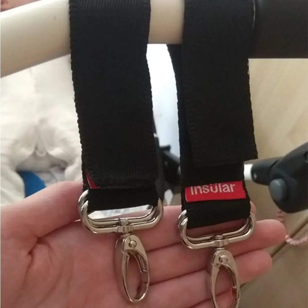 

Universal Newborn Nylon Metal Hanger Straps Diaper Bag Hanger Pushchair Clip Stroller Accessories Stroller Hook