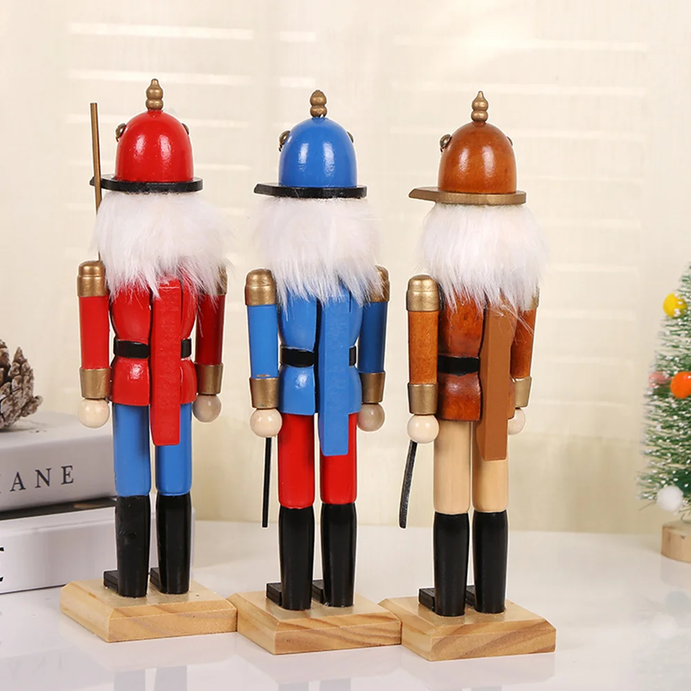 

Wooden Nutcracker Decoration Christmas Ornament Random Style Xmas Party Decoration Home Festival Gift Xmas Nutcrackers Ornaments