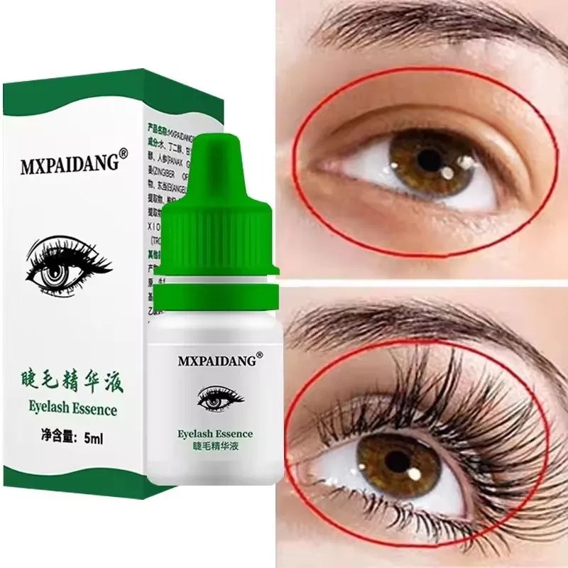 Wimpervoedende essentie Wimpervloeistof Snel, natuurlijk, dicht, zwart, krullend, slank en verhoogt de valse wimpers en wenkbrauwen