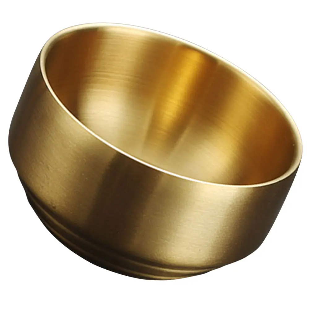 

Stainless Steel Korean Bowls Soup Rice Multipurpose Kitchen Utensil Mixing Prep Cooking Easy Clean Home Dining