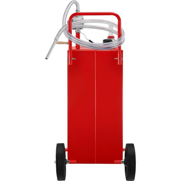 

VEVOR Fuel Caddy, 35 Gallon, Gas Storage Tank on 4 Wheels, with Manuel Transfer Pump, Diesel Fuel Container for Cars