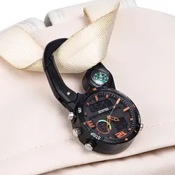 Reloj de brújula impermeable para exteriores, reloj de pared para montañismo, varios colores