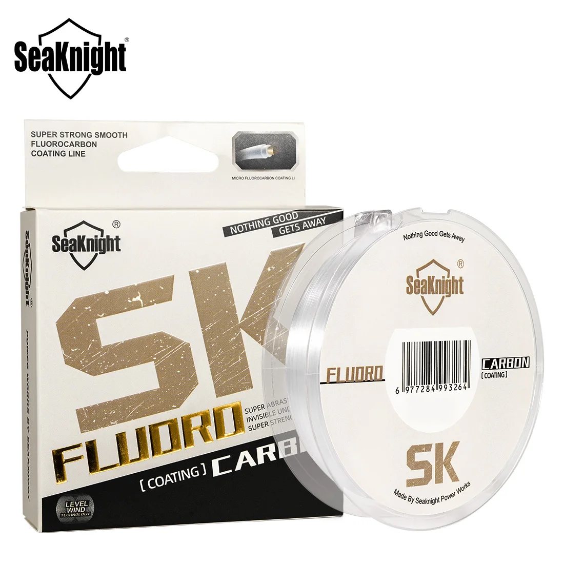 SeaKnight SK- Bass Leader-Line Fluorocarbon Line Pink Line 50M/100M 0.8#-30.0# 100LB Carbon Line  Flying Fishing Leader Line