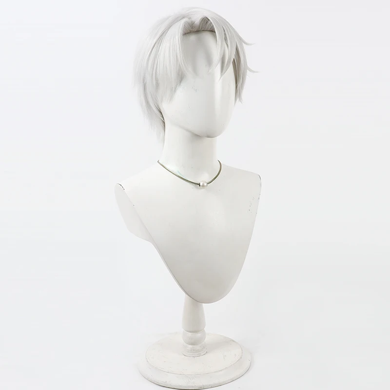 Peluca de Cosplay de Anime Promise of Wizard Vincent Cos, accesorios para fiesta de Carnaval y Halloween, pelo sintético de fibra resistente al calor + gorro de peluca