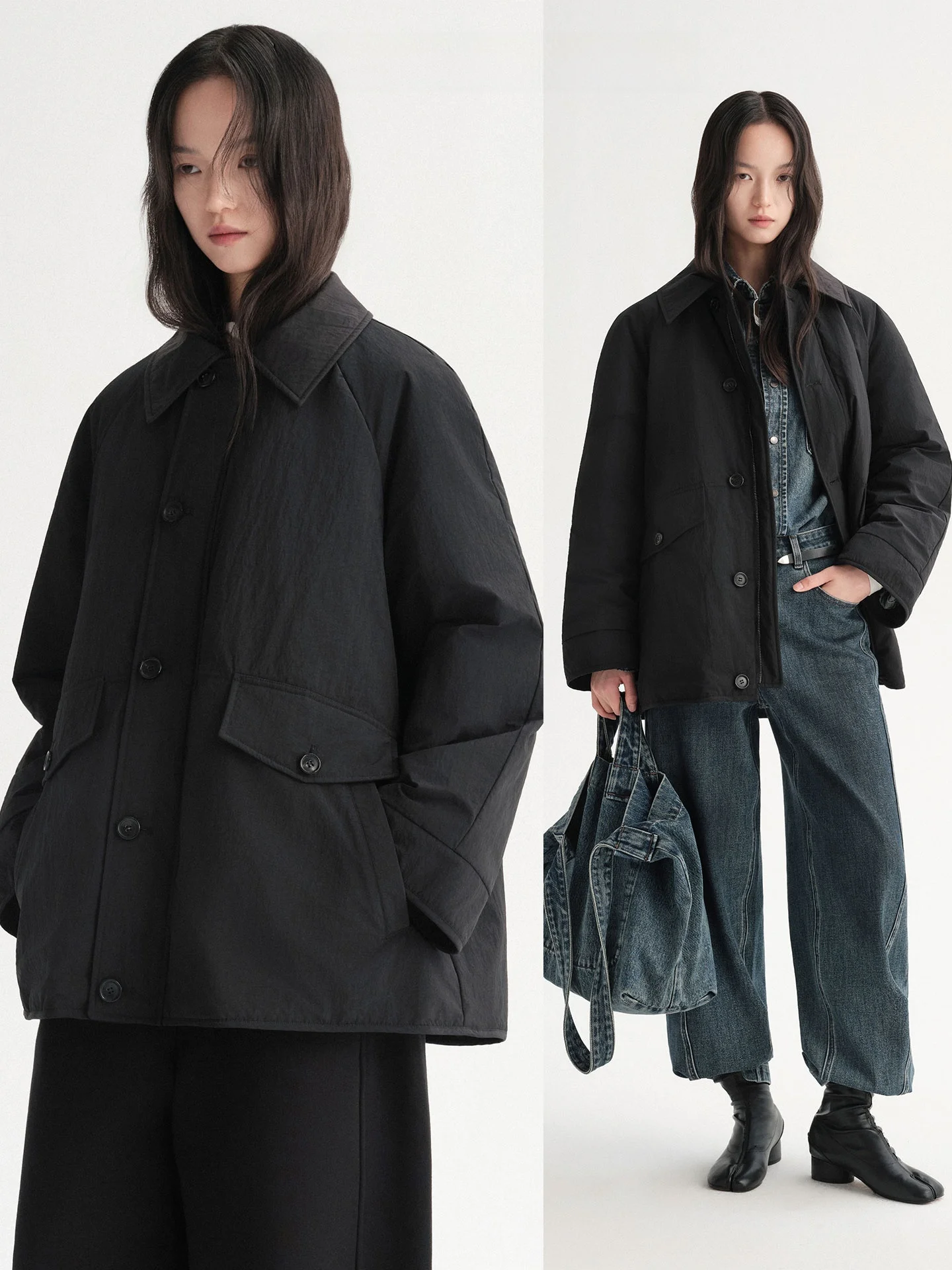 

Утепленное стеганое пальто Insense Crt из нейлона 90% с наполнителем из белого пуха, с длинными рукавами, теплое, повседневное, зимнее