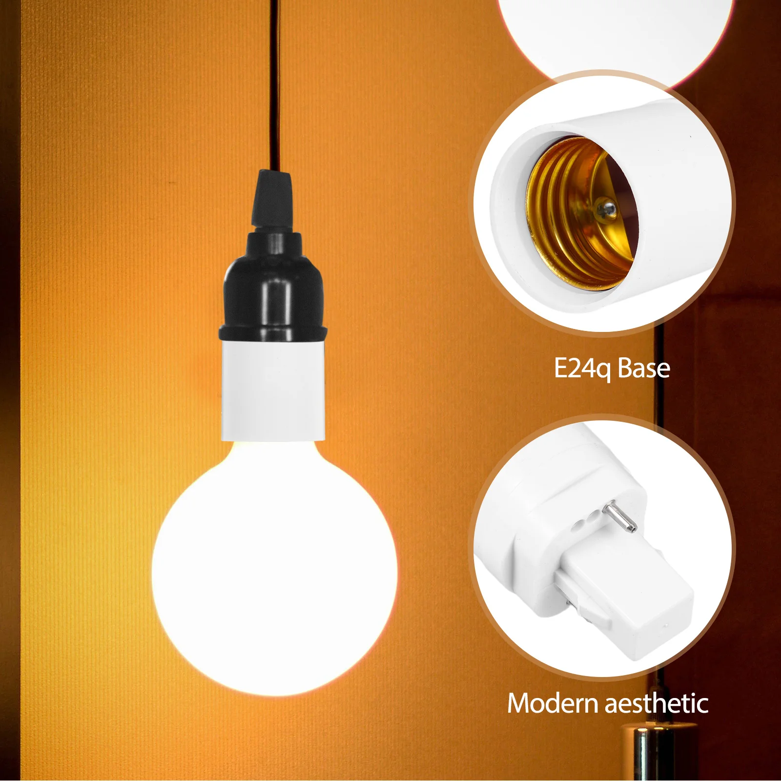 

3Pcs Light Bulb Socket Adapter to E27 Screw Base Converter Compact Design for Lamps Chandeliers Wall Lights LED Light Socket