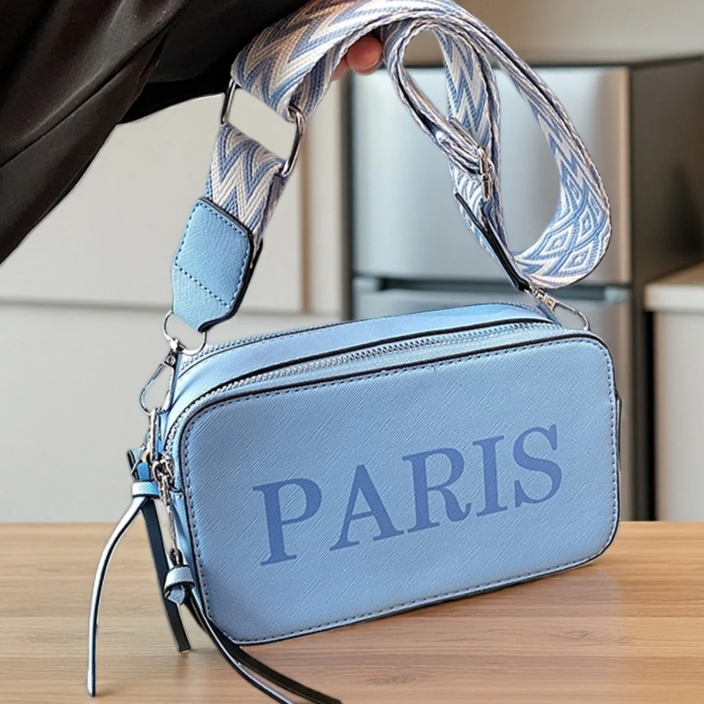 

avant-garde street style women's trend letter print casual portable crossbody bag shoulder bag, fashionable embosse