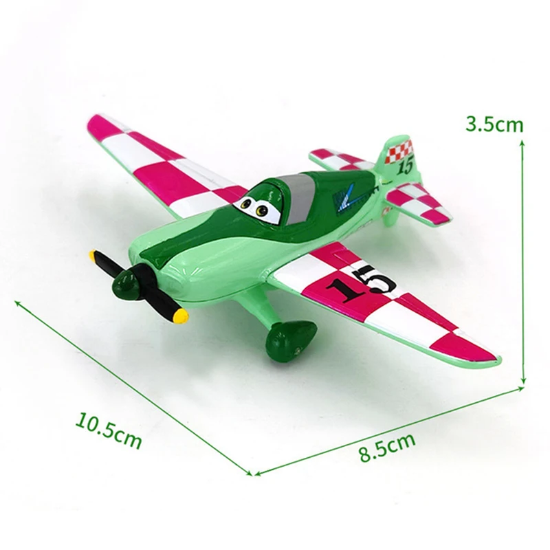 Pixar Planes Disney Toys Dusty Crophopper Echo Bravo Fighter Skipper Aircraft Metal Airplane No.7 Model for Kids Birthday Gifts