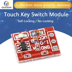 TTP223 Touch Switch Sensor, Tipo Capacitor, Single Channel, Auto Locking, Módulo de Botão, 5 Pcs, 10Pcs, Novo