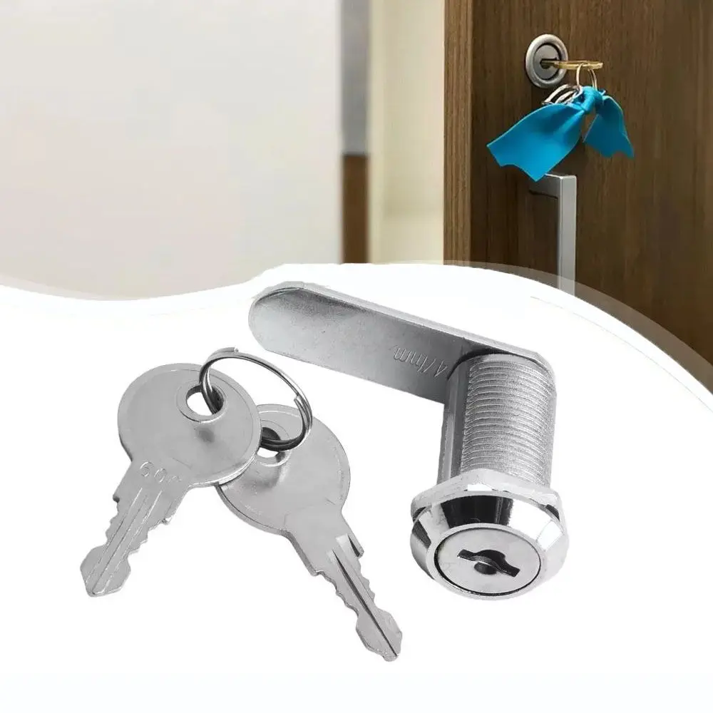 16/20/25/30mm Locker Drawer Lock with 2 Key Zinc Alloy Security Lock Set Cabinet Mailbox Cylinder Cam Lock Furniture Hardware