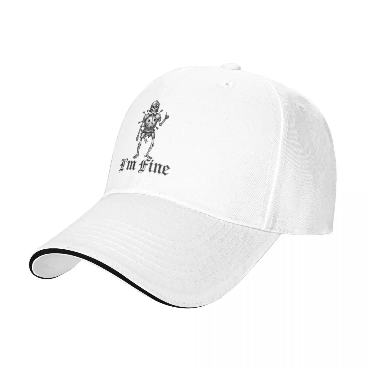 Baseball Caps I'm Fine Medieval Soldier Art Funny 2026 Customized Female Male Sport Spring Caps