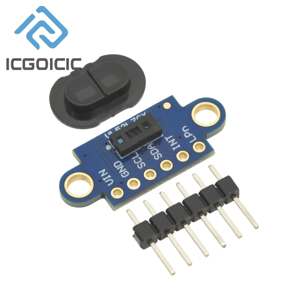 VL53L7CX 8x8 Multi-Zone Time-of-Flight Sensor – 64-Point ToF Distance Module, I2C for Robotics & Gesture Control
