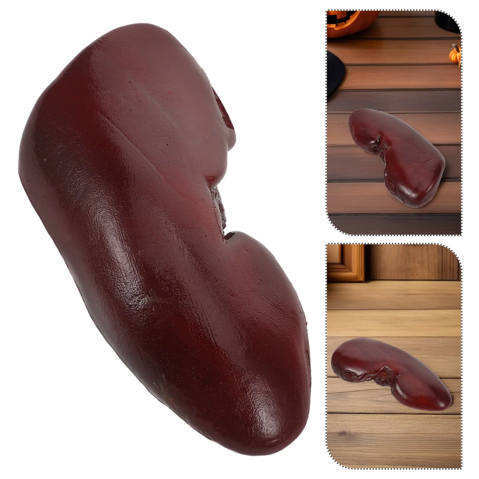 

1 Piece Lifelike Pig Kidney Prop for Halloween Costume Parties Haunted House Decor Prank Jokes Scary Food Reproduction Gag Gift