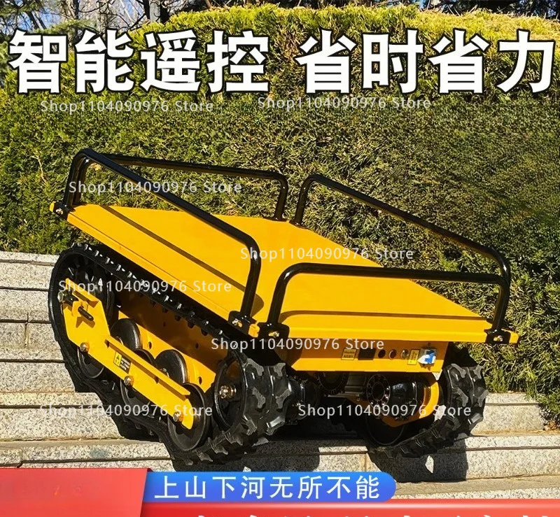 

Small Remote Control Tracked Chassis Assembly Stair Climbing Transport Truck for Mountain Orchard Electric Loading Unloading