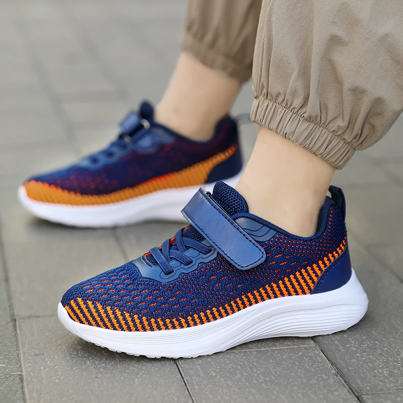 

Children's casual sports shoes 2024Spring New Ages 8 to 12 Mesh breathable and comfortable Student sports shoes Anti slip light