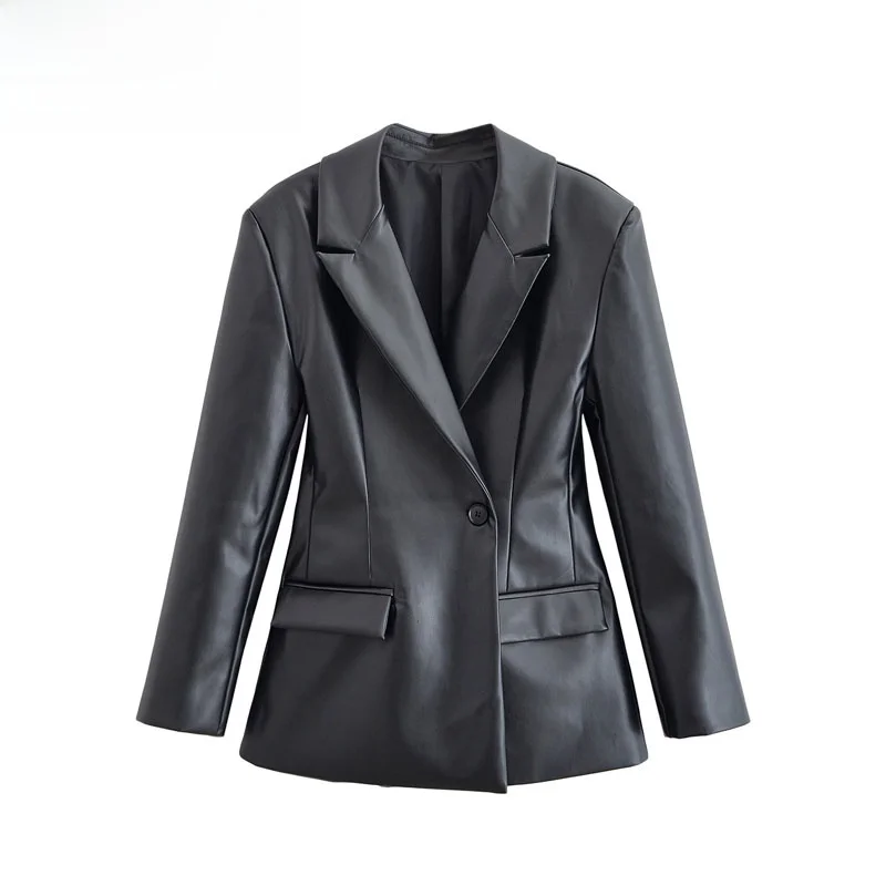 خريف جديد Sle المرأة سليم صالح جلد طويل Sve V-Ne دعوى الشارع Sle ألياف البوليستر الدافئة التنقل مناسبة واحد Bu...