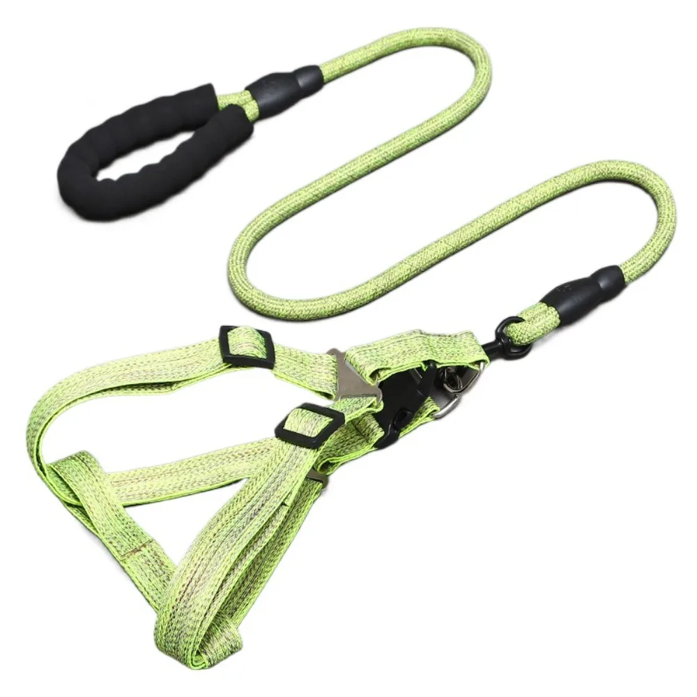 

Adjustable Dog Harness and Leash Set Escape Proof Lightweight Pet Chest Strap Comfortable Soft Cat Collar Lead Leash Walking