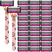 6-layer Blade Women Manually Change The Head To Shave Shaving Knife Shaver Armpit Retreat Private Part Hair Removal Artifact