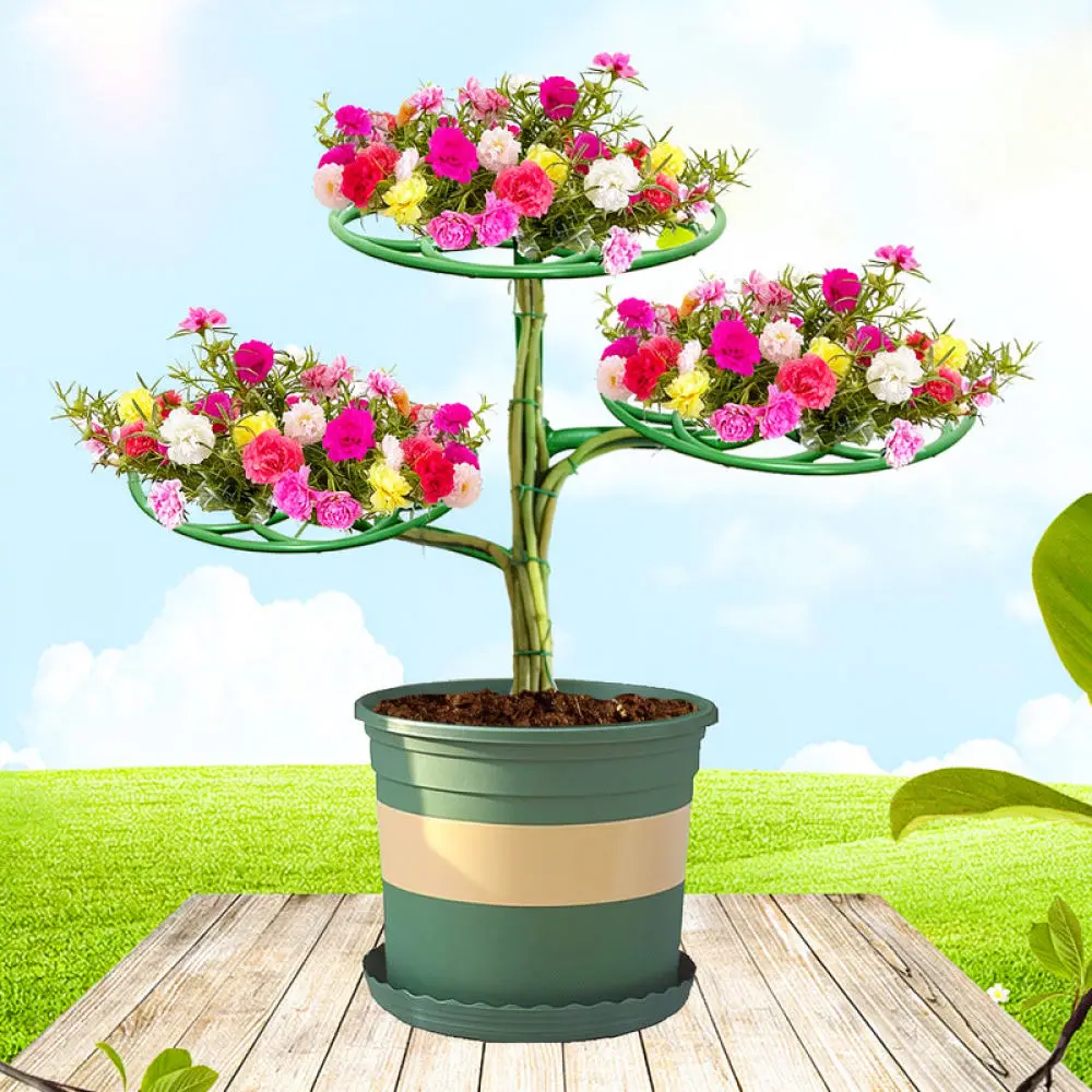 Sunflower Design Plant Trellis Tower Plastic Support Stake For Climbing Flowers Vegetables Indoor Garden Supplies