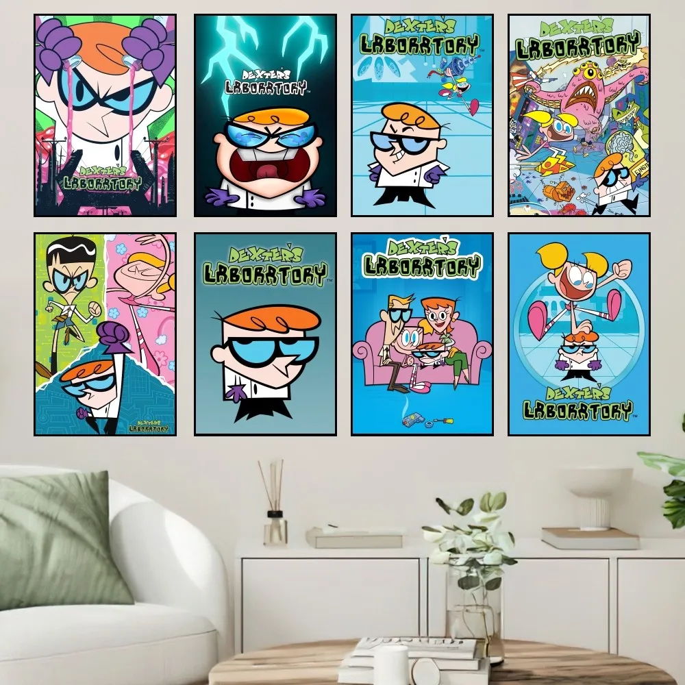 

Cartoon D-Dexters L-Laboratory Poster Prints Wall Painting Bedroom Living Room Decoration Office Home