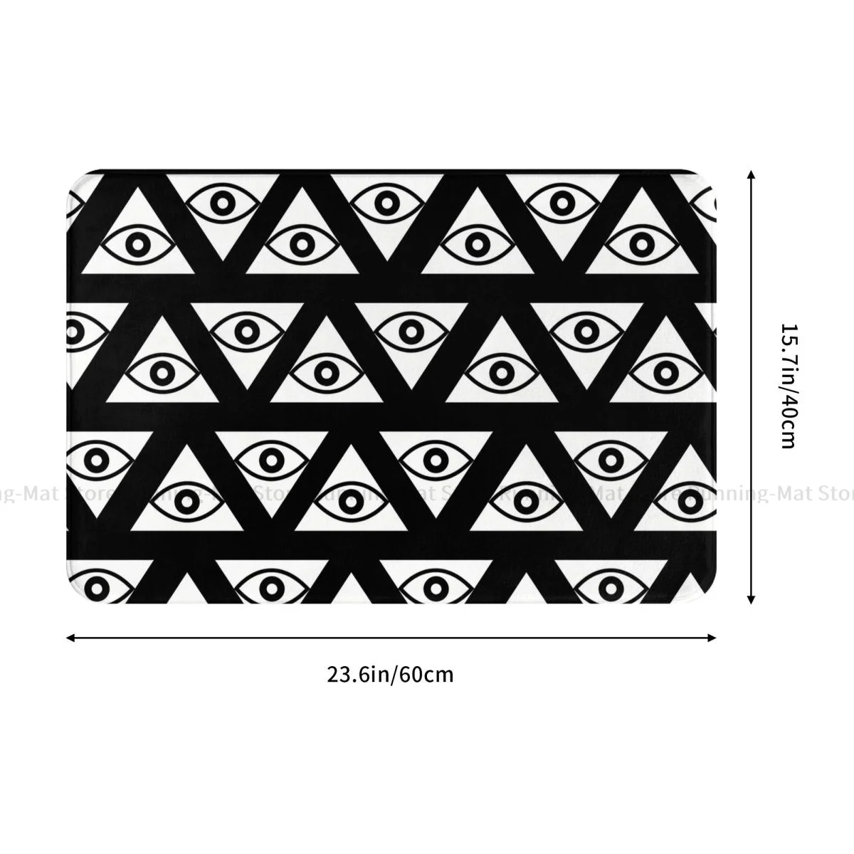 Illuminati Bathroom Non-Slip Carpet Triangles Eyes Living Room Mat Welcome Doormat Home Decor Rug