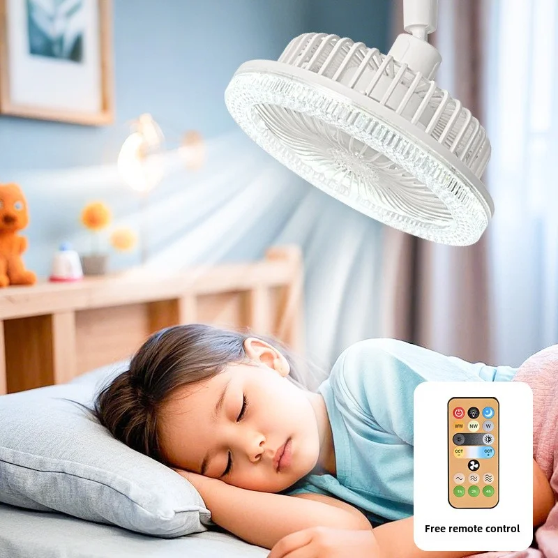Smart Remote Control Ceiling Fan with LED Lighting Ceiling Fan with Lights Remote Control E27 Converter Base for Living Room - Image 3