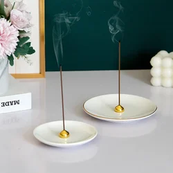 YXY Simple Modern Incense Burner White Ceramic Incense Sticks Holders Bracket for Meditation Sandalwood OUD Fragrant Plate