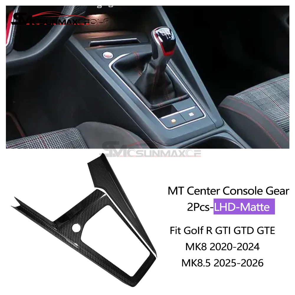 Interieurkit van carbon fiber voor Golf R GTI GTD GTE Golf 8 MK8 Golf 8.5 MK8.5 2020-2026, dashboard, centrale bediening, raamschakelaarpaneel - afbeelding 1