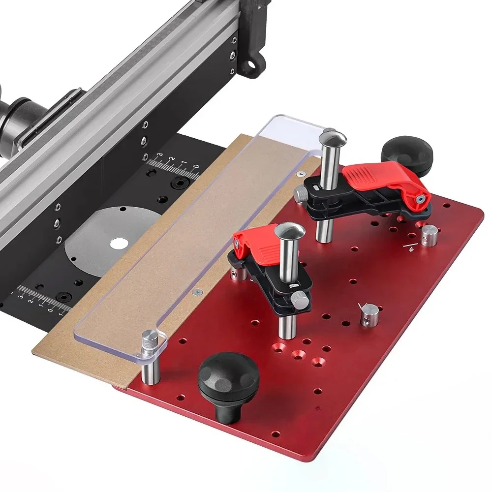 

Inverted Wood Router Trimmer Engraving Safety Push Block Push Fence Suitable Right Angle Coping Sled Rail for Router Table Tool