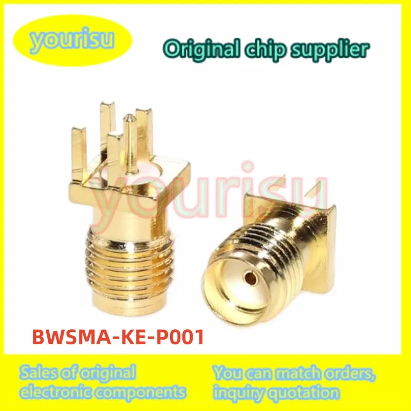 10-100Pcs Original BWSMA-KE-P001 BWSMA RF radio frequency coaxial connector inner hole offset foot plate end SMA antenna base