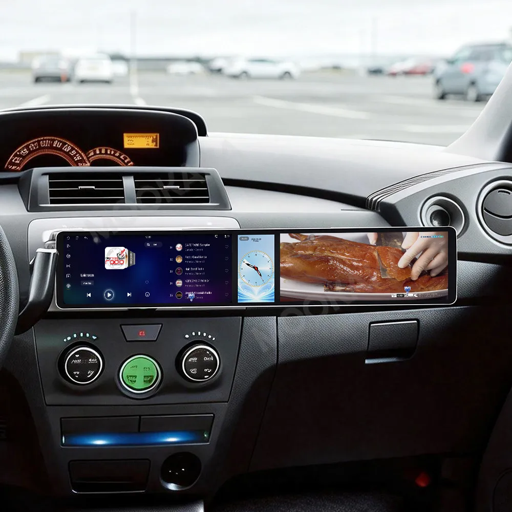 Double 12.3 Inch Screen Car Radio For Toyota BB Subaru Dex 2006-2016 Android GPS Navigation Multimedia Stereo Receiver Head Unit