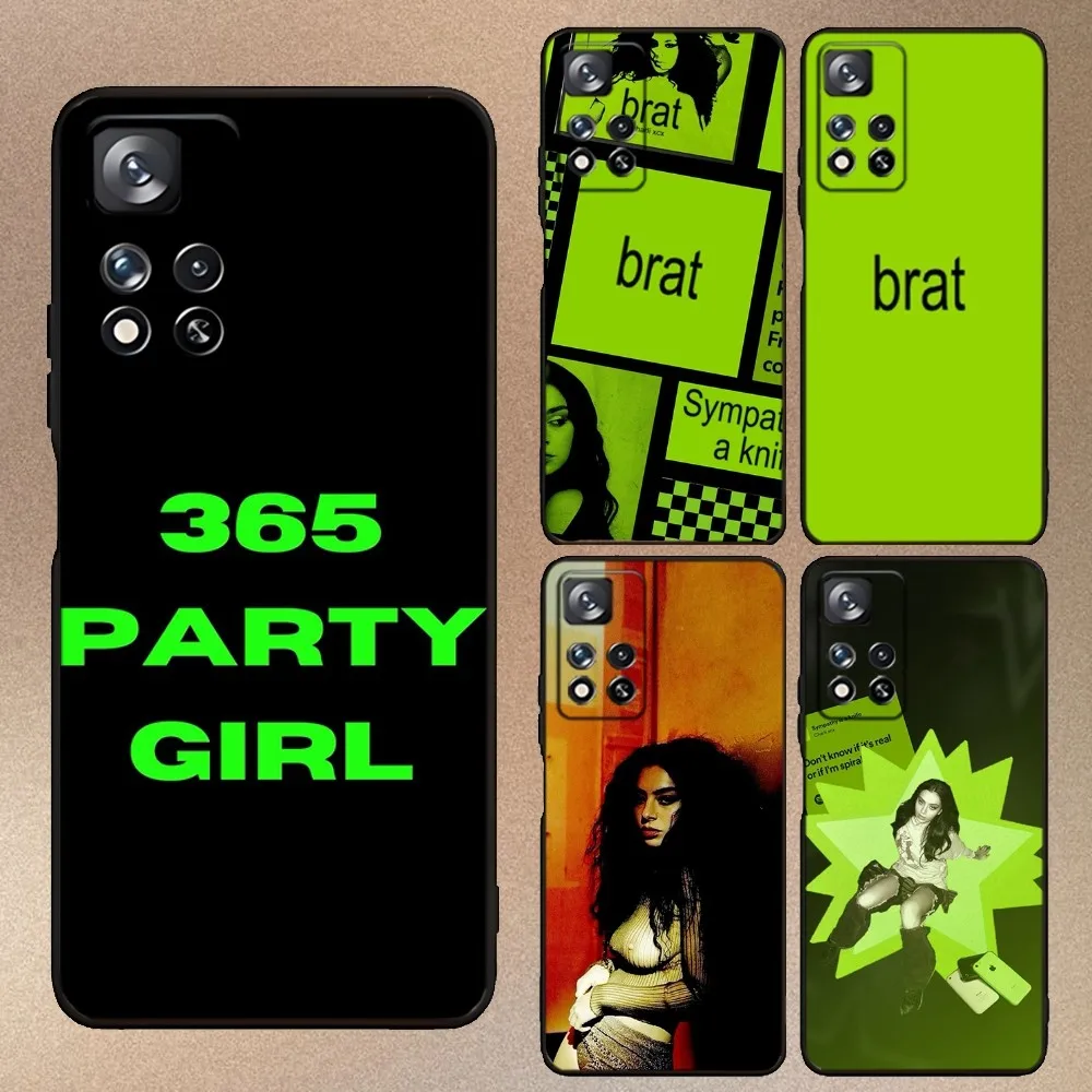 

Charli XCX Brat Phone Case For Samsung Galaxy A73,A91,A53,A52,A32,A73,A13,A21,A34,A71,A31,A22,A20 Black Cover