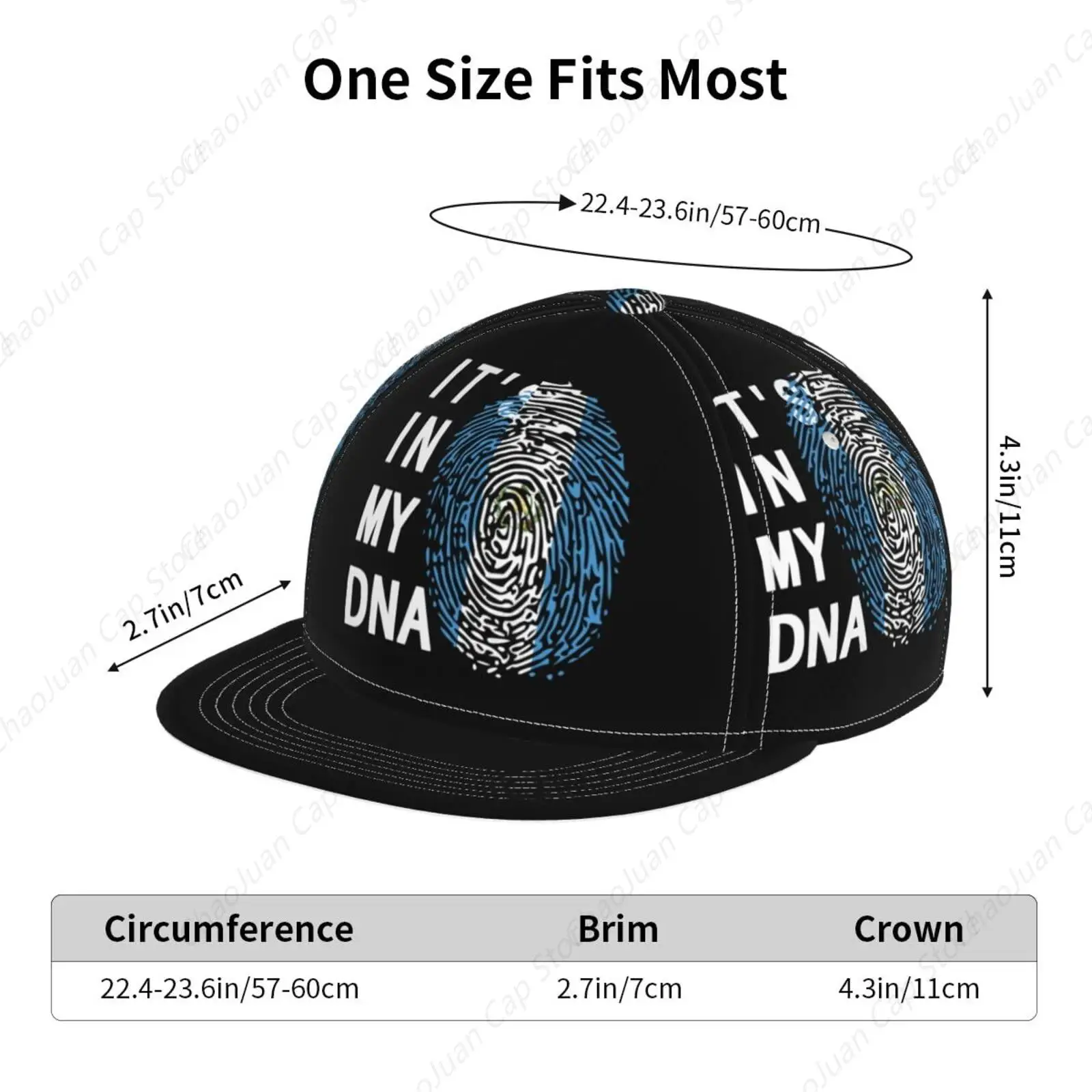 انها في بلدي DNA غواتيمالا شقة بيل حافة قبعة بيسبول كول الهيب هوب قبعة سائق الشاحنة الرجال النساء قبعات البيسبول قابل للتعديل