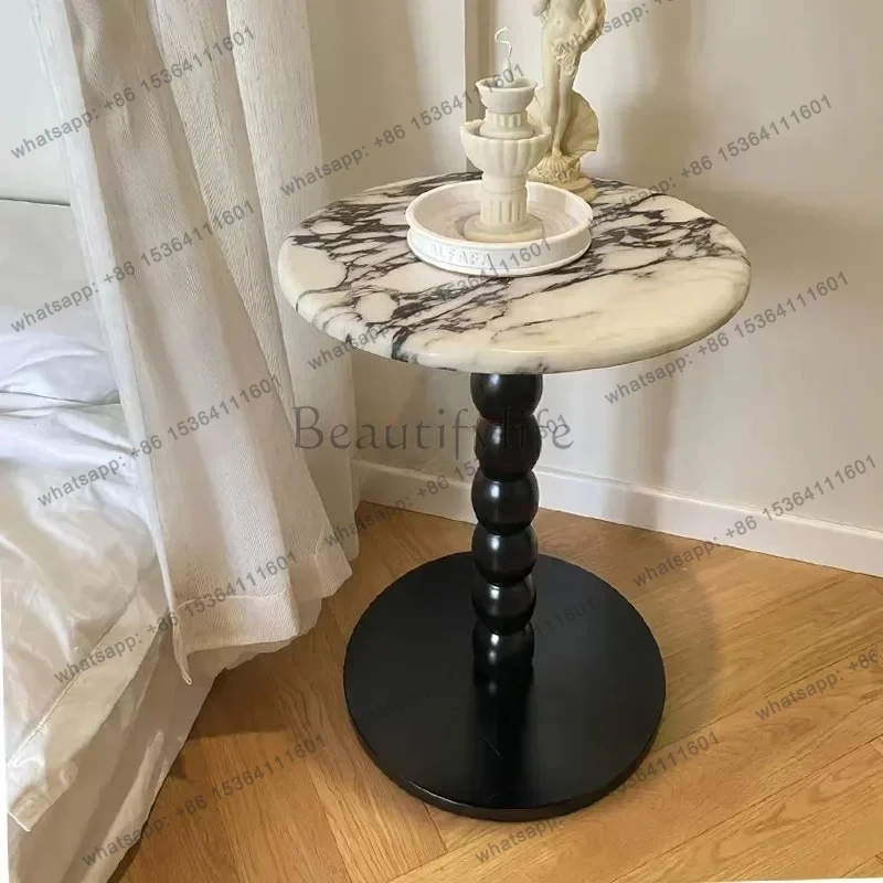 Rock Plate Coffee Table French Side Table Sofa Corner Table Removable Mini Small Coffee