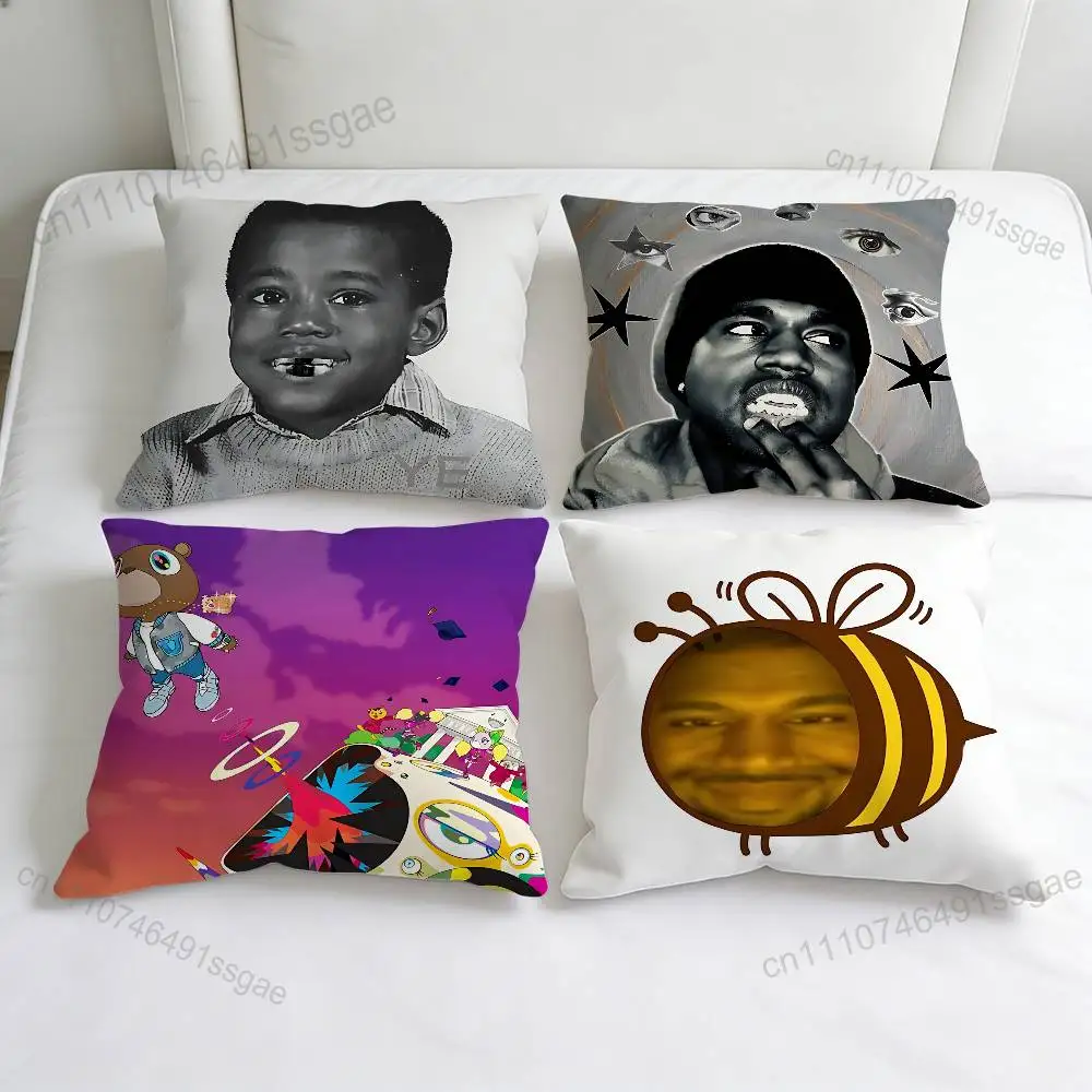 K-Kanye W-West B-Bully Fashion Square Pillow Case Durable Throw Pillow Cover for Sofa Couch Chair