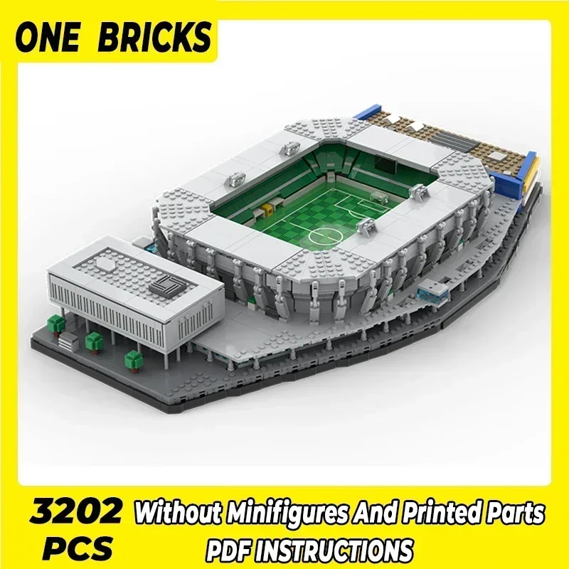 

Moc Building Bricks Модель с видом на улицу Saint Gallen Football Stadium Технология Модульные блоки Подарки Рождественские игрушки DIY Сборка