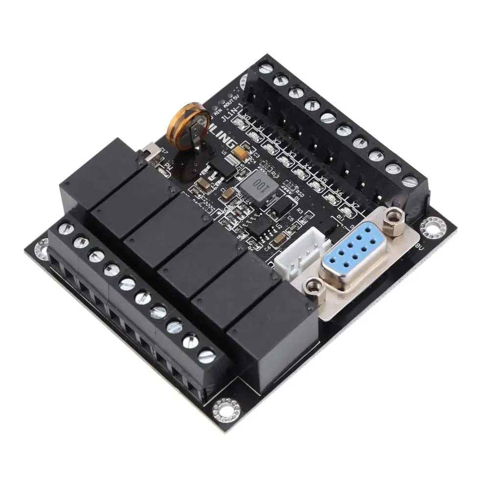 

Industrial PLC Programmable Controller Module FX1N-14MR Relay Controller Module 24V PLC Control Board