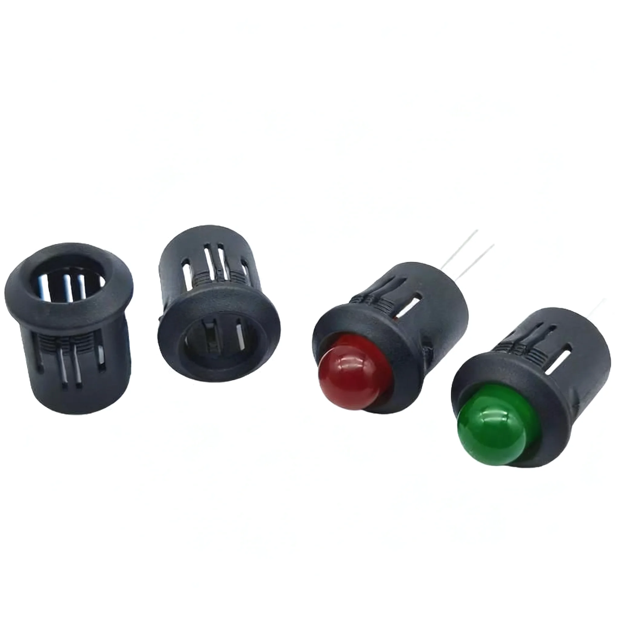 F3MM, 5MM, 8MM, 10MM LED Lamp Holder, Black Long Lamp Sleeve, Light-Emitting Diode Plastic Lamp Sleeve, Lamp Fixed Base