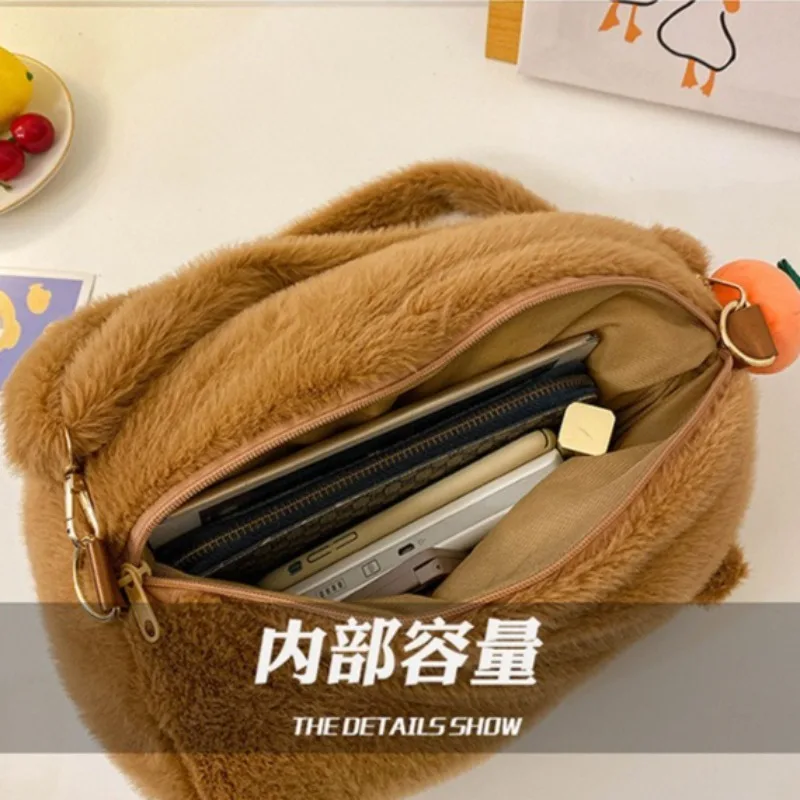 Cartoon Capibala Pop Rugzak Lelijke en Leuke Cartoon Diervormige Handtas Kawaii Mode Enkele Schouder Opbergtas Speelgoed Cadeau