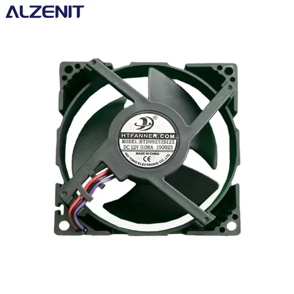 New Cooling Fan For Midea Refrigerator HTFANNER .COM HTD09232D12X DC12V 0.08A Fridge Radiator Freezer Parts Replacement