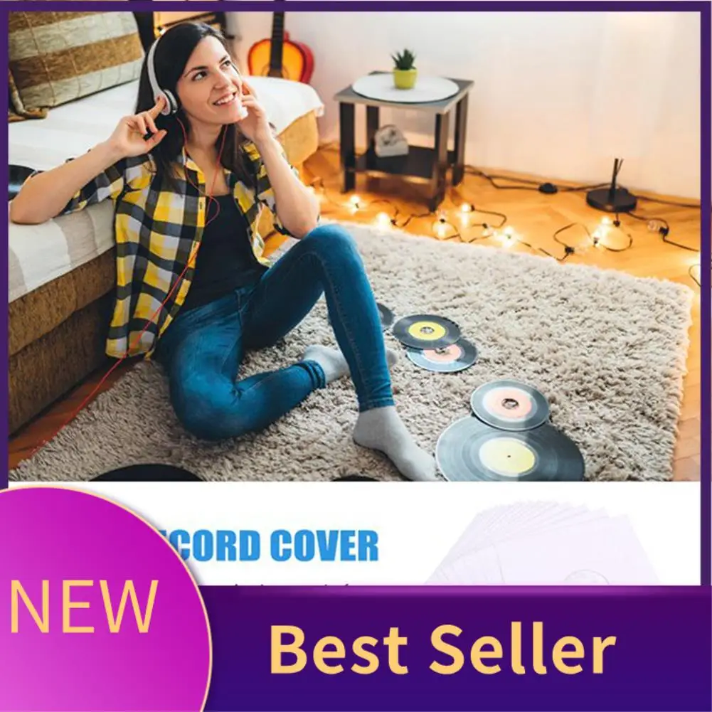 

HFES 100 шт. 12-дюймовые антистатические виниловые рукава для пластинок-защитный чехол для проигрывателя компакт-дисков с внутренней сумкой для виниловых пластинок