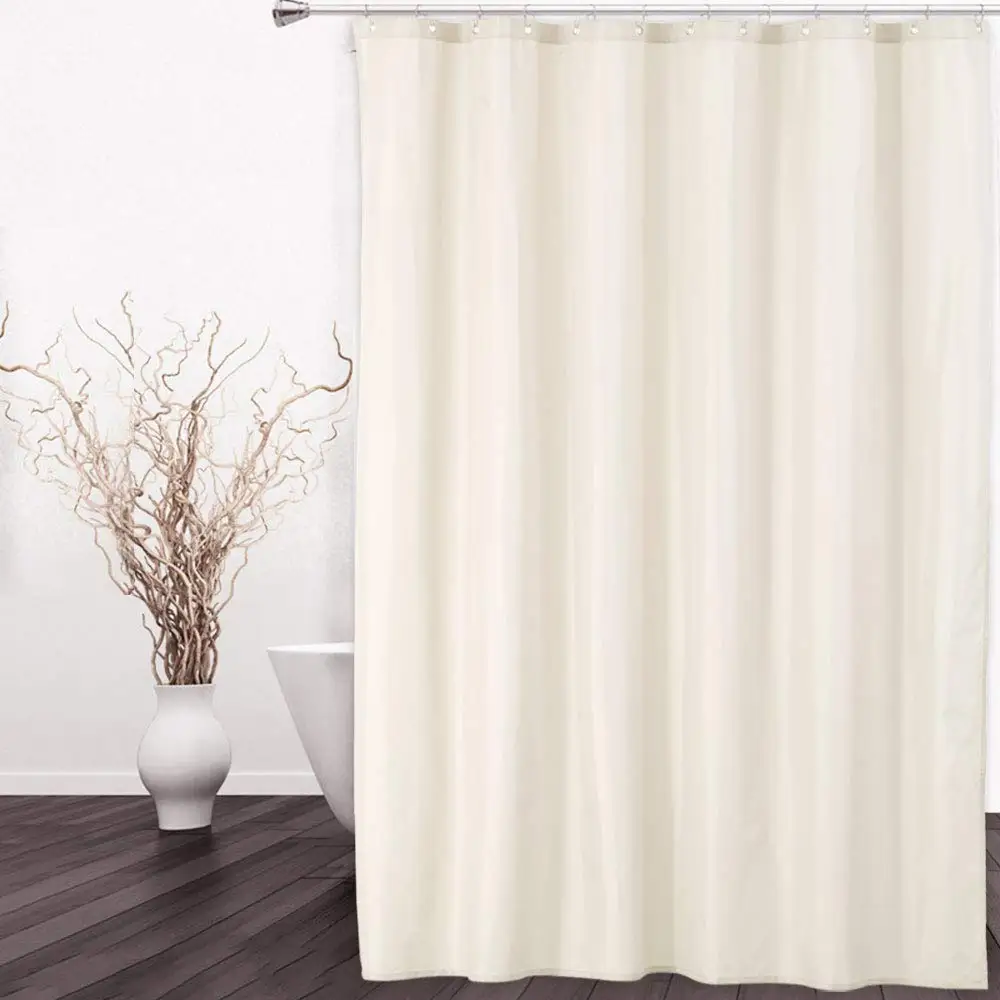 Tenda da doccia in tessuto di alta qualità, impermeabile e resistente alla muffa, durevole, lavabile in lavatrice, con magneti e ganci in metallo, design moderno, 72x72 pollici, per bagno e hotel