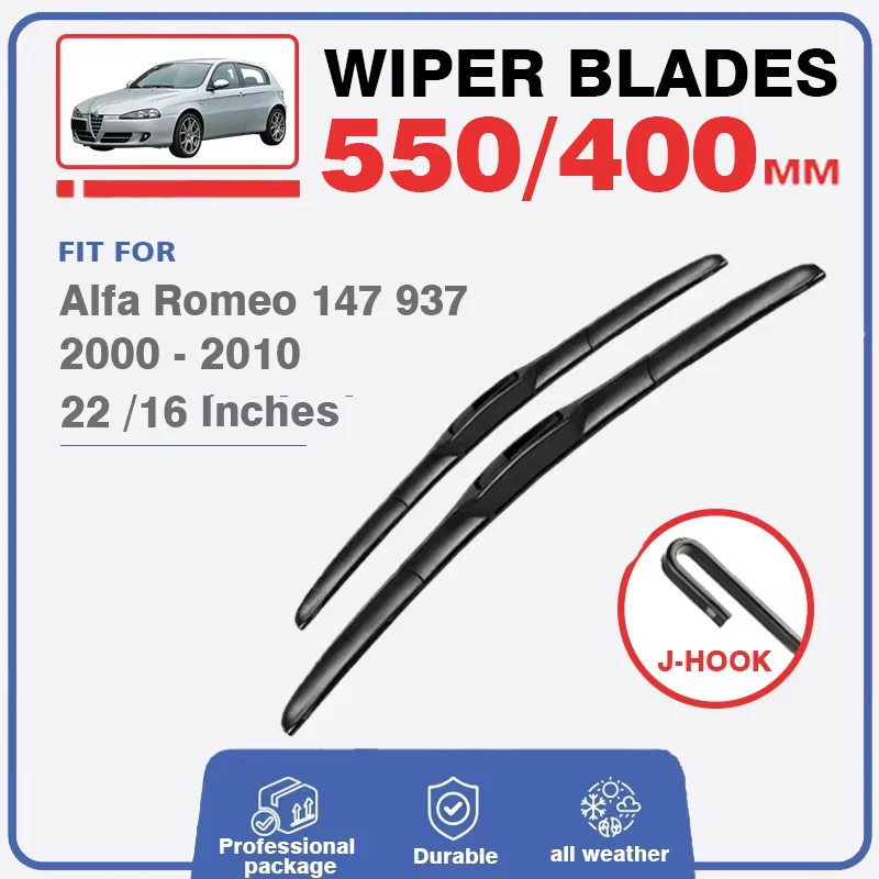 Car Front Rear Wiper Blades For Alfa Romeo 147 937 22